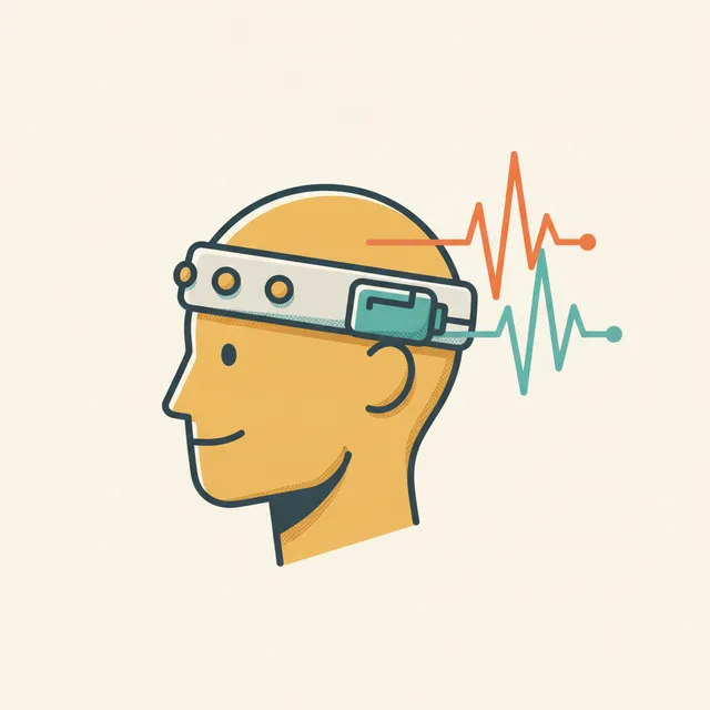 EKG/EEG Kafa Bandı illüstrasyonu